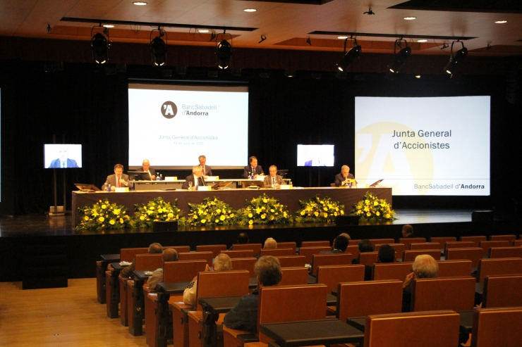 Junta general d'accionistes del BancSabadell d'Andorra.